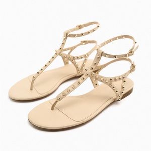 Zara Studded Gladiator Sandals